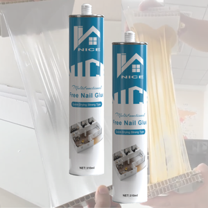 Adhésif imperméable en caoutchouc <span class=keywords><strong>SBS</strong></span> sans clou pour panneaux muraux WPC, vente en gros d'usine, certifié ISO/CE - Product Image 1