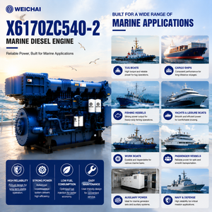 <span class=keywords><strong>Moteur</strong></span> diesel marin en ligne à 6 cylindres WEICHAI série 6170 X6170ZC540-<span class=keywords><strong>2</strong></span> pour navires de service offshore et services de bateaux pilotes - Product Image 2