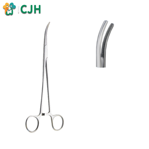 Pinces chirurgicales vétérinaires CJH 13-35 cm courbées et droites, hémostatiques, en acier inoxydable médical pour animaux de compagnie et grands animaux - Product Image 2