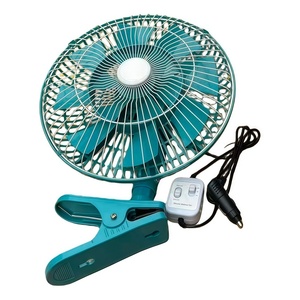 Ventilador de Cabina para Auto de Alta Calidad, 11 Pulgadas, Azul y Blanco, 12V 24V, Logotipo Personalizable, Universal para Autos y Camiones - Product Image 1