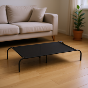 Cama Elevada para Perro Negra 51.2 X 31.5 X 7.9 Pulgadas de Textilene Duradera para Interiores, Todas las Estaciones, Desmontable y Lavable - Product Image 2