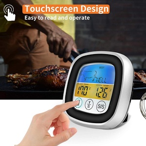 Termometer dapur besi anti karat, pengukur suhu <span class=keywords><strong>Digital</strong></span> LED untuk memasak Oven & BBQ rumah tangga - Product Image 6