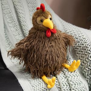 Peluche de Pollo con Plumas, Juguete de Peluche, Decoración para el Hogar, Regalo de Cumpleaños, Gallo de Peluche - Product Image 2
