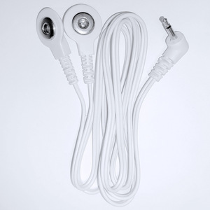 Câbles d'électrodes thérapeutiques DC 2,5 mm 1 à 2, type bouton 3,5 mm, câble de 1,2 m pour la thérapie de massage - Product Image 2