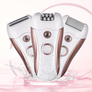 Depiladora eléctrica con accesorios 3 en 1 para eliminación de vello de axilas, piernas y pies, resistente al agua IPX4, recargable - Product Image 2