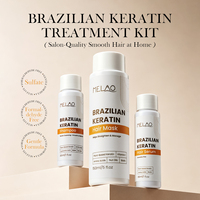 Tratamiento capilar de keratina brasileña sin sulfatos OEM ODM, champú alisador para reparación de cabello dañado, crema alisadora de keratina.