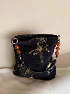 Nuevo Bolso Tote de Gran Capacidad con Bordado Estilo Chino, Bolso de Hombro Casual para el Trabajo, Bolso de Mano con Patrón Geométrico - Product Image 4