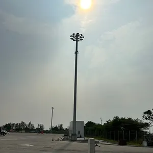हवाई अड्डे के बंदरगाह के लिए नई शैली की आउटडोर 30 मीटर 40 मीटर हाई मास्ट लाइटिंग की कीमत