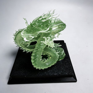 Souvenir personnalisé en résine transparente, dragon imprimé en 3D SLA, couleurs et tailles personnalisées, service de prototypage rapide pour la décoration de cadeaux - Product Image 3