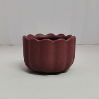 Bougie en céramique colorée à faible quantité minimale de commande récipient créatif Surface rugueuse doigt Biscuits forme vide pot de bougie en ciment