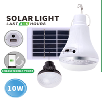 Ampoule led avec panneau solaire 6V 12v dc, ampoule de sortie, contrôleur de panneau solaire, 1 pièce