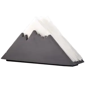 Hoge Kwaliteit Betonnen Grijze Berg Ontwerp Cement Tissue Servet Papierhouder Met Aangepaste Logo Voor Decoratief Gebruik