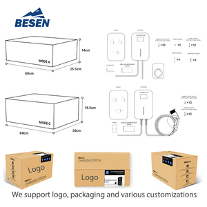 Ứng dụng điều khiển 220V-480V điện sạc nhanh wallbox 7kW/11Kw/22Kw EV sạc Tesla giao diện tiêu chuẩn 32A Đánh giá hiện tại mới - Product Image 5