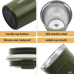 Vaso Térmico de <span class=keywords><strong>Acero</strong></span> <span class=keywords><strong>Inoxidable</strong></span> con Logotipo Personalizado, <span class=keywords><strong>Taza</strong></span> de Viaje Aislada al Vacío para Café, para Usar en Movimiento - Product Image 5