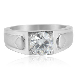 yunnique Women's Geometric Sapphire <b>Ring</b> Prong Setting Stainless Steel Fashion Jewelry Gift - Product Image 3