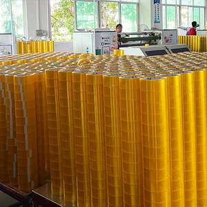 Cuộn Băng Dính Đóng Gói Dày Tự Dính Màu Vàng Sinh Thái Tùy Chỉnh Băng Dính Đóng Gói BOPP Trong Suốt Dính Để Niêm Phong Thùng Carton - Product Image 4