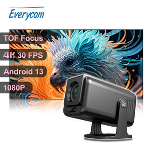 1080p Android 13 AUTO TOF Focus Everycom <span class=keywords><strong>V1</strong></span> Décodage 4k 1080p Projecteur Mini Pic Stand Projecteur Extérieur Portable Projecteur - Product Image 1