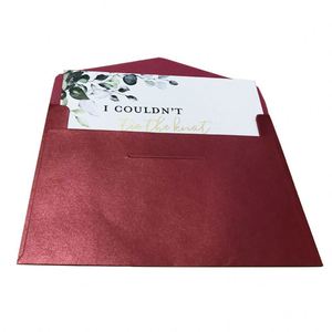 Custom Spot UV Gold Stamping Logo 350gsm 400gsm Black Card Kraft Paper <b>Envelope</b> Packaging School Office Business <b>Envelopes</b> Pack - Product Image 5
