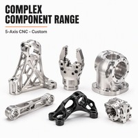 Piezas Mecanizadas CNC de 5 Ejes Personalizadas, Componentes de Precisión Complejos para Prototipos Aeroespaciales, Robótica, OEM, ODM