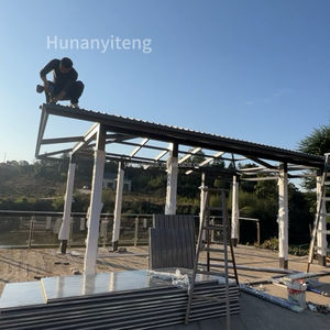 Barato poliuretano aluminio espuma Angola techo Panel De <span class=keywords><strong>Sandwich</strong></span> Techo <span class=keywords><strong>Teja</strong></span> para Hotel edificio cobertizo - Product Image 5