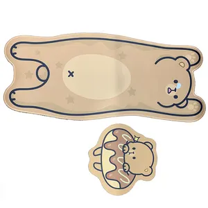 kawaii bear Custom Cute Cartoon Anime Design Various Shapes Keyboard Rubber gaming mouse pad for gifts oem non slip mouse pad