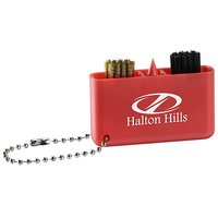 Outil de nettoyage de golf 3 en 1 avec logo personnalisé, aiguiseur de rainures, brosse, accessoire de réparation de clubs, cadeau promotionnel, cadeau d'entreprise