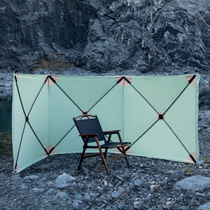 Lona <span class=keywords><strong>plegable</strong></span> de alta calidad para <span class=keywords><strong>playa</strong></span>, parabrisas impermeable para acampada, valla de viento de lona - Product Image 5