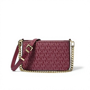Lady Women Clutch Designer Square Print Leather <b>Handbag</b> Magnetic Closure <b>Wedding</b> Portable Eco-Friendly Chain Strap - Product Image 1