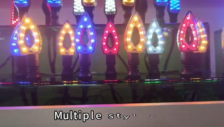 ミニモーターサイクルターンシグナルライトアンバーバイクブリンカー