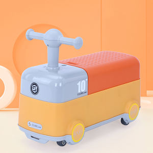 Große Lagerung Kunststoff Baby Schaukel Auto sitzen zu stehen Kleinkind Fahrt auf Spielzeug Rosa Kinder Fahrt auf Spielzeug für Alter 1-3 Jahre alt - Product Image 5