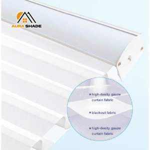 Cortinas <span class=keywords><strong>de</strong></span> papel <span class=keywords><strong>de</strong></span> poliéster con diseño vertical moderno Persianas y persianas-Embalaje personalizado Compatible con afiliados Precio más bajo directo - Product Image 5