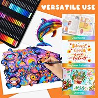 Stylos pinceaux en plastique à double pointe, 72 couleurs, ensemble de marqueurs artistiques avec pointes pinceaux et fines, fournitures artistiques de qualité supérieure pour enfants et adultes