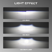 Lente de Proyector LED de Alta Potencia VAHID con Doble Láser de 73W, 11000LM, BILED, 3.0 Pulgadas, Universal, 6000K, 12V