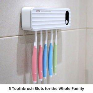Estación de Desinfección de Cepillos de Dientes Inalámbrica de Pared con Doble Luz UV, Secado Automático por Aire Caliente, Dispositivo de Limpieza Bucal para Uso Doméstico - Product Image 2