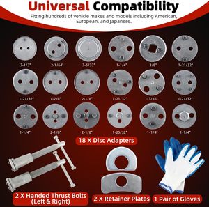 Chuyên Nghiệp 22Pcs Phổ Quát Phanh Caliper Gió Trở Lại Kit Phanh Dịch Vụ Công Cụ Phanh Caliper Nén Công Cụ Caliper Piston Công Cụ - Product Image 4