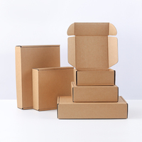 Boîtes d'expédition en carton ondulé pour vêtements, emballage d'expédition en kraft avec impression de logo personnalisée gratuite