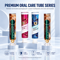 Tube de dentifrice en aluminium et plastique de 50 ml, personnalisé avec impression UV, emballage souple pour soins bucco-dentaires, bouchon à vis 12,7-35 mm
