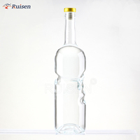 Penjualan terlaris grosir botol kaca tangan malaikat 500 ml dengan tutup gabus untuk wiski minuman keras dan Vodka