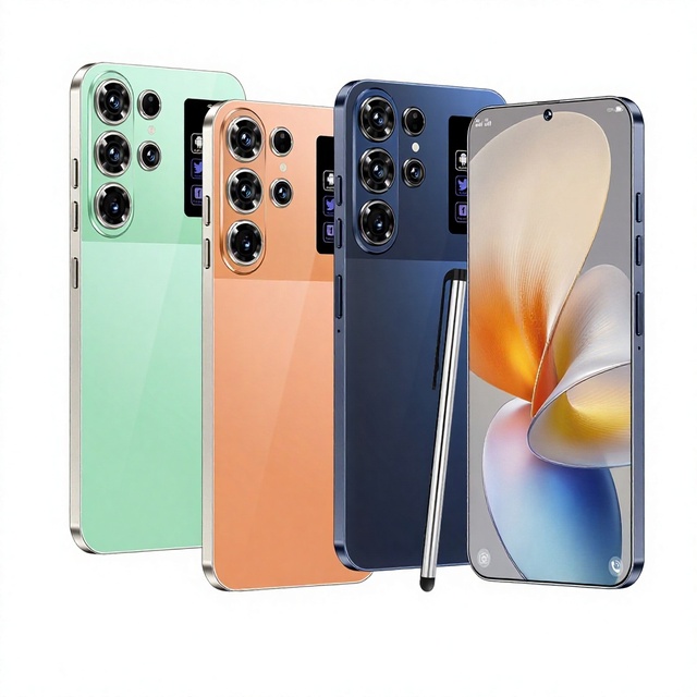 S26 Ultra 16G+1TB Android 15 7.3 Inch Global 5G Cell Phones GpS Navigation Dual SlM Card Fast Charging Decacore Processor