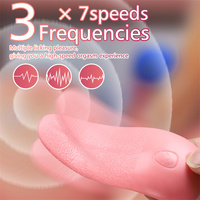 Vibromasseur Langue Rose Chauffant en Forme de Langue pour Femmes, Godemiché pour Stimulation Clitoridienne