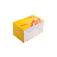 Boîte d'emballage en papier pour poulet frit, personnalisée, en matériaux recyclés de qualité alimentaire, avec laminage mat et gaufrage, service OEM ODM