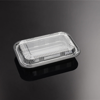 Dernier modèle de boîte à sushi rectangulaire en PS/BOPS, jetable, noire, barquette alimentaire, emballage blister, taille personnalisable, Yao