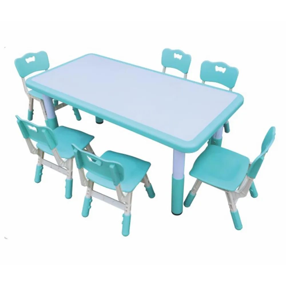 MDFパーティーテーブルプラスチック折りたたみプラスチック椅子とテーブル幼稚園家具