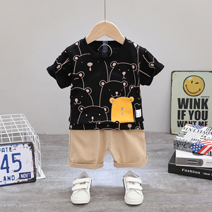 Conjuntos de Ropa para Niños, Estilo Nuevo, Venta Popular, Camiseta Personalizada de Alta Calidad de Algodón y Pantalones de Yoga - Product Image 1
