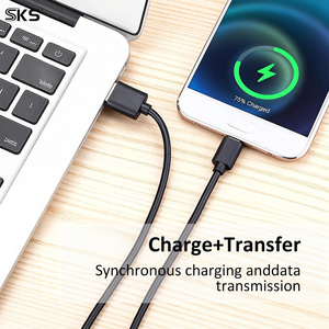 Câble USB 2.0 Type C 3A, cordon de chargeur USB A vers USB C, câble de données USB C moulé noir pour téléphone Android - Product Image 3