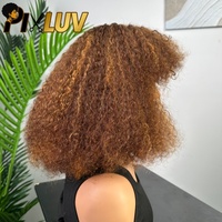 Wig Rambut Asli Pendek Model Bob Water Wave, Vendor Grosir Wig Pixie Cut Tanpa Lem, Wig Rambut Asli dengan Poni Model Pixie Cut