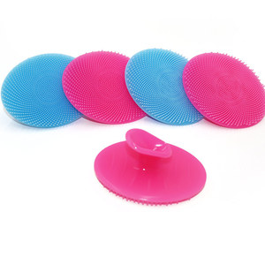 <b>Silicone</b> Facial Cleansing Brush Round Manual Beauty <b>Tool</b> For Face Cleaning - Product Image 2