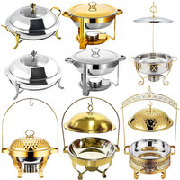 YITIAN Restaurant Sets Hotel Luxury Gold Food Buffet Display Buffet Food Warm Kitchener Kitchener Stainless Steel Hanging Dish