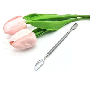 100% Stainless Steel Nail Pusher and Straight <b>Edge</b> <b>Cutter</b> Double Ended Cuticle Remover Manicure Tool - Product Image 3