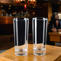 Vente en gros de mini gobelet 60ml personnalisés pour dégustation de tequila whisky grands verres à liqueur droits de 2oz
